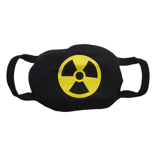 Многоразовая защитная маска Осьминожка Радиационная опасность черная 1 шт. в Benetton