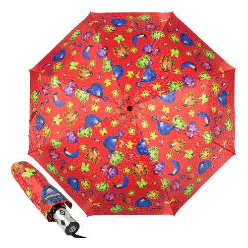 Зонт складной женский Baldinini 18-OC Diamante Red в Benetton