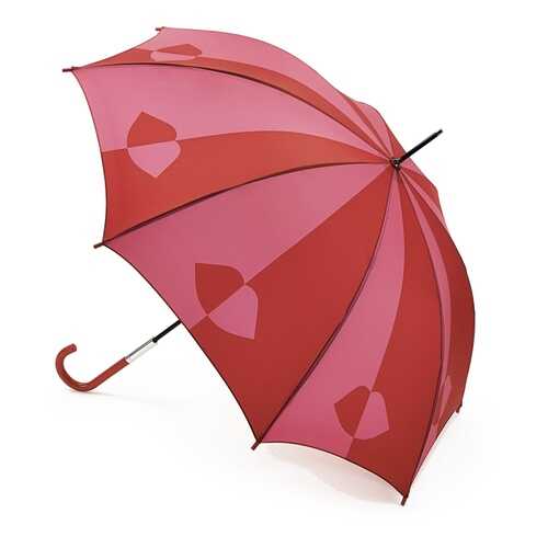 Зонт-трость механический Fulton Lulu Guinness Eliza-2 Red Pink в Benetton