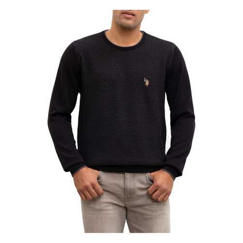 Джемпер мужской U.S. POLO Assn. G081SZ0TK0OTISSK9 черный M в Benetton