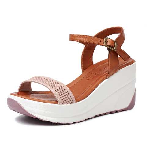 Босоножки женские Pierre Cardin TR-HH-5274-1 розовые/коричневые 40 RU в Benetton