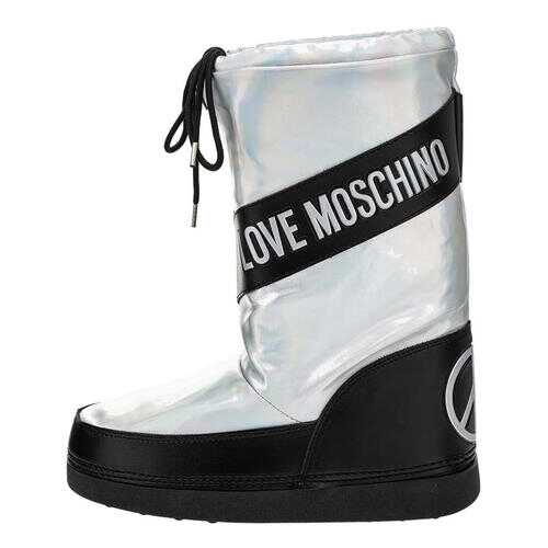 Полусапоги женские Love Moschino JA24012G18IJ0902 серебристые 41 RU в Benetton