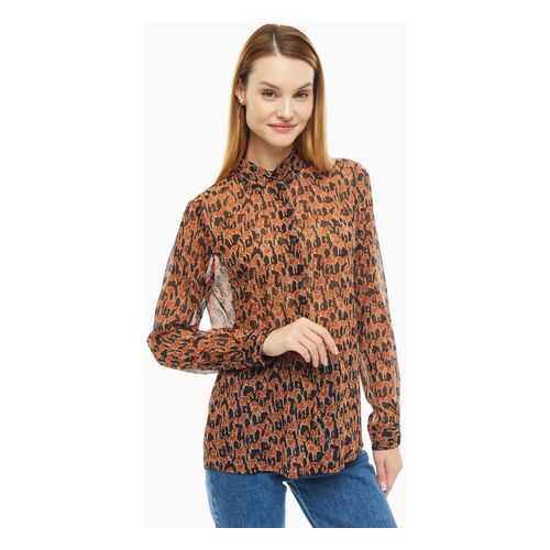 Блуза женская ICHI 110668 12214 коричневая M в Benetton