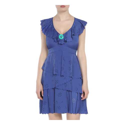 Платье женское Maria Grazia Severi 0446/2120/517 синее 44 IT в Benetton