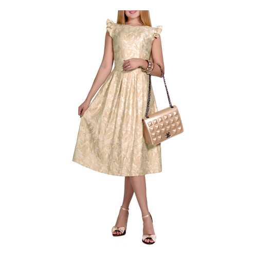 Платье женское Patricia B. NY1145-6 бежевое 44 IT в Benetton